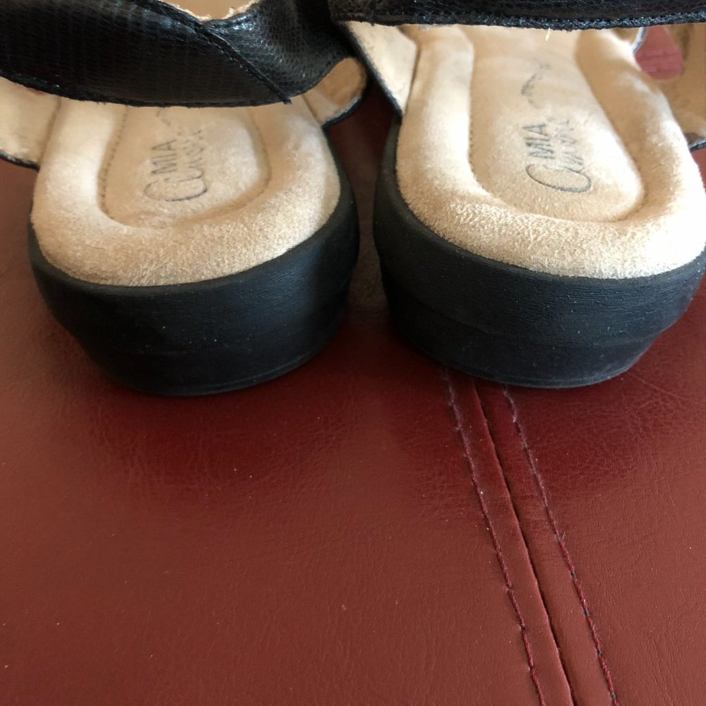Mia Amore Black Strappy Sandals Size 9 - Picture 4 of 7